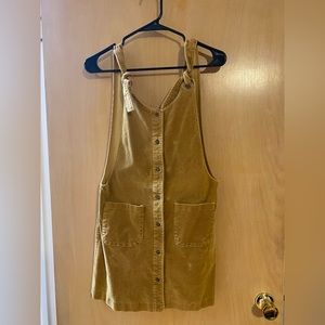 Corduroy, button-up tunic